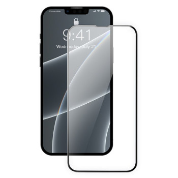 Комплект захисного скла Baseus 2 PCS 0.3mm Full-screen для iPhone 14/13/13 Pro - чорні