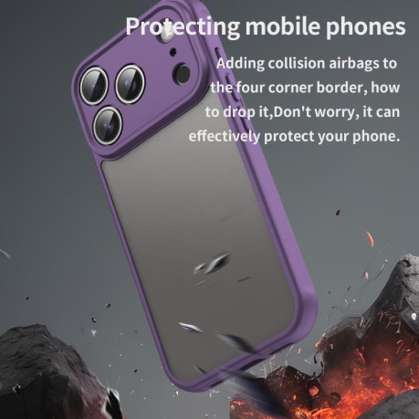 Чехол Fan Dun Series TPU Hybrid PC на iPhone 17 Pro - фиолетовый