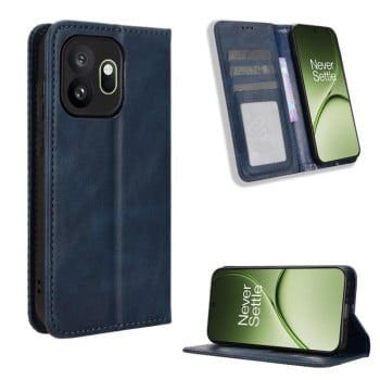 Чехол-книжка Magnetic Buckle Retro для OnePlus 15T — синий