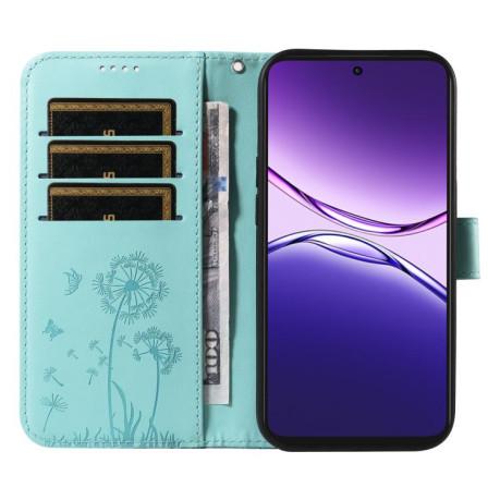 Чохол-книжка Dandelion Embossed Pattern Flip Leather для OPPO A5 Pro 5G Global - зелений