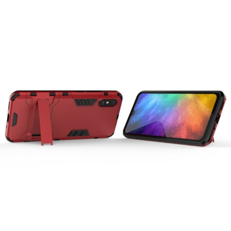 Противоударный чехол Invisible Holder на Xiaomi Redmi 9A - красный