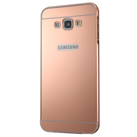 Металевий Бампер та Акрилова Накладка Push-pull Style Rose Gold для Samsung Galaxy A5