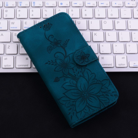 Чохол-книжка Lily Embossed Leather для Samsung Galaxy M15/F15 5G - синій