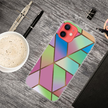 Противоударный чехол Marble Pattern для iPhone 14/13 - Rhombus Gradient