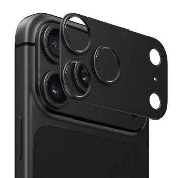 Захист камери (без лінз) Kalebol Metal Hollow Lens Protection Ring на iPhone 18 Pro Max — чорний