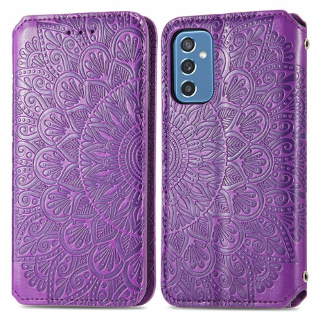 Чехол-книжка Blooming Mandala для Samsung Galaxy M52 5G - фиолетовый