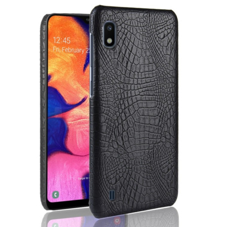 Удароміцний чохол Crocodile Texture на Samsung Galaxy A10-чорний