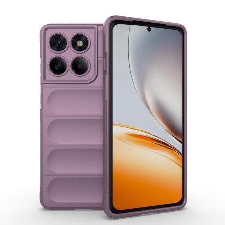 Силиконовый чехол Magic Flannel для Motorola Edge 60 Pro 5G - фиолетовый