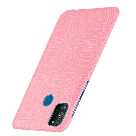 Удароміцний чохол Crocodile Texture на Samsung Galaxy M21/M30s -рожевий