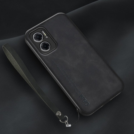 Противоударный чехол Lamba Skin Feel для Xiaomi Redmi Note 11E/Redme 10 5G - черный