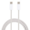 Кабель 1m USB-C / Type-C to Type-C Macaron Braided Charging Cable - серый