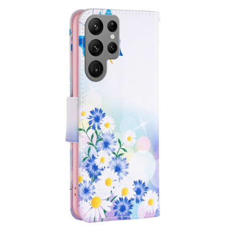 Чехол-книжка Colored Drawing Pattern для Samsung Galaxy S25 Ultra 5G - Love