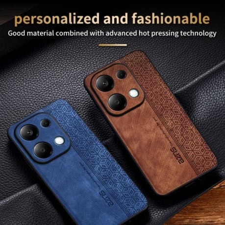 Противоударный чехол AZNS 3D Skin Feel для Xiaomi Redmi Note 13 Pro 4G / Poco M6 Pro 4G - фиолетовый