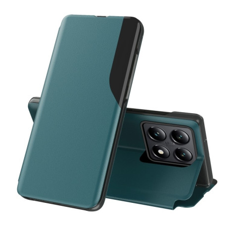Чехол-книжка Clear View Standing Cover для Xiaomi 14T Pro - зеленый