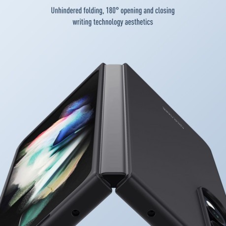 Чохол-книжка Skin Feel Frosted для Samsung Galaxy Fold4 - чорний