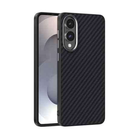 Чехол ABEEL C Carbon Fiber Series 6D Micro Relief MagSafe на Samsung Galaxy S25 Edge 5G - черный