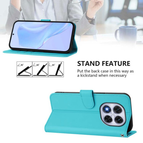 Чехол-книжка Skin Feel S-type для Xiaomi Redmi Note 14 Pro 5G/Poco X7 - синий