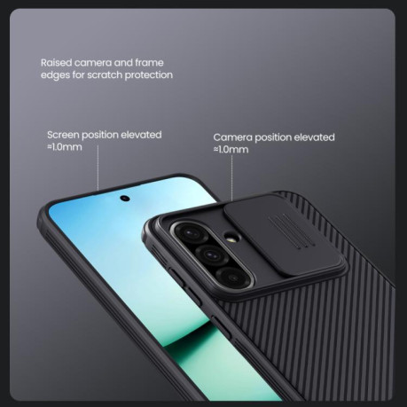 Ударозахисний чохол NILLKIN CamShield Pro для Samsung Galaxy A36 5G - чорний