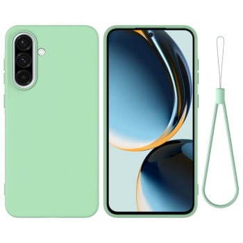 Силіконовий чохол Solid Color Liquid Silicone на Samsung Galaxy A37 5G — зелений