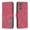 Чехол-книжка Rhombus Texture для Samsung Galaxy M34 5G - красный