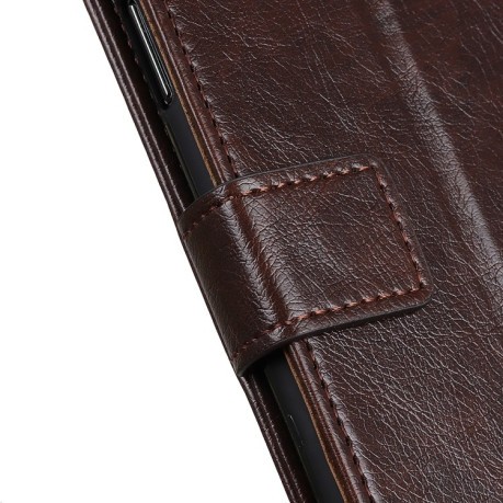 Чехол-книжка Copper Buckle Nappa Texture на Realme C11 - кофейный