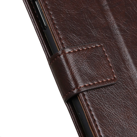 Чехол-книжка Copper Buckle Nappa Texture на Xiaomi Redmi 9T - кофейный