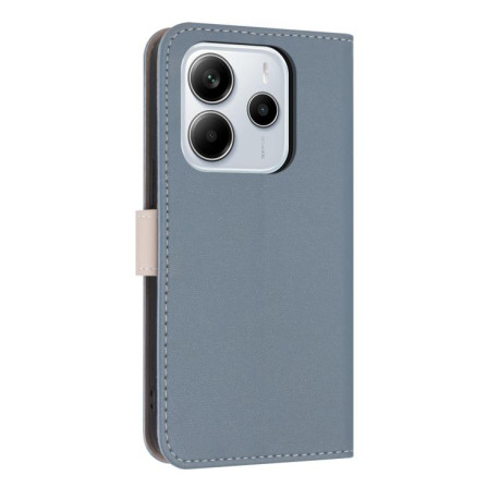 Чехол-книжка Metal Bow Leather для Xiaomi Redmi Note 14 4G 164.84mm -  голубой