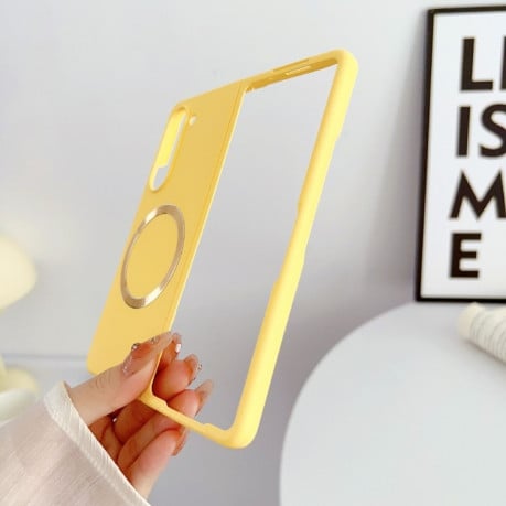 Протиударний чохол Skin Feel MagSafe Magnetic для Samsung Galaxy Fold 6 - жовтий