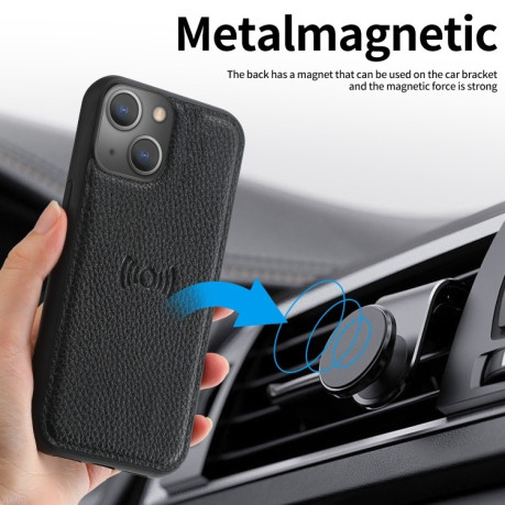 Чехол-книжка Magnetic Detachable для iPhone 14 Plus - черный