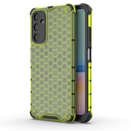 Противоударный чехол Honeycomb на Samsung Galaxy A05s - зеленый