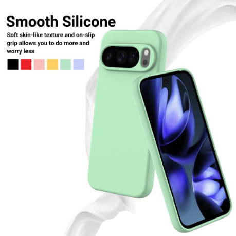 Силіконовий чохол Solid Color Liquid Silicone на Google Pixel 10 Pro XL - зелений