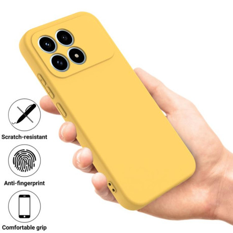 Силіконовий чохол Solid Color Liquid Silicone на Xiaomi Redmi K90 / Poco F8 Pro — жовтий