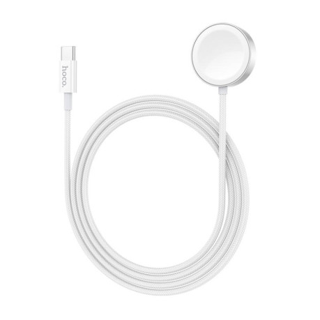 Бездротове зарядка Hoco CW59 Wireless charger для Apple Watch/Samsung/iWatch (USB-C) (White)