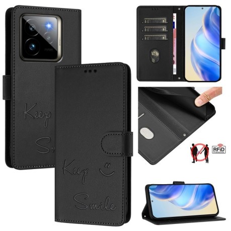 Чехол-книжка Embossing Stripe RFID для Realme GT 7 Pro 5G Global - черный