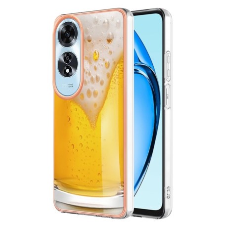 Противоударный чехол Electroplating IMD для OPPO A60 4G - Beer