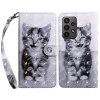 Чехол-книжка 3D Painting для Samsung Galaxy A24 4G/A25 5G - Smile Cat