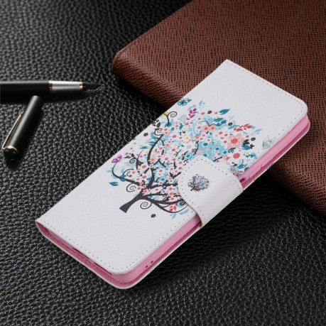 Чехол-книжка Colored Drawing Series на Xiaomi Mi 11T/11T Pro - Tree