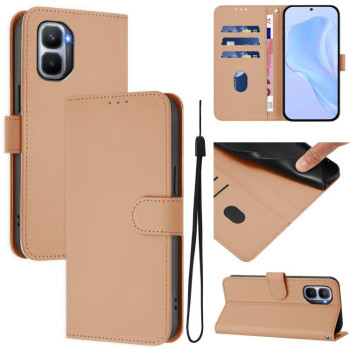 Чехол-книжка с мягким покрытием (Skin Feel) со шнурком на Infinix GT 50 Pro 5G — телесный