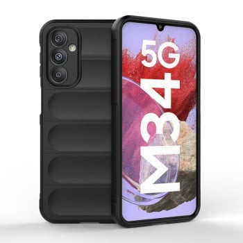 Силіконовий чохол Magic Flannel для Samsung Galaxy M34 5G - чорний