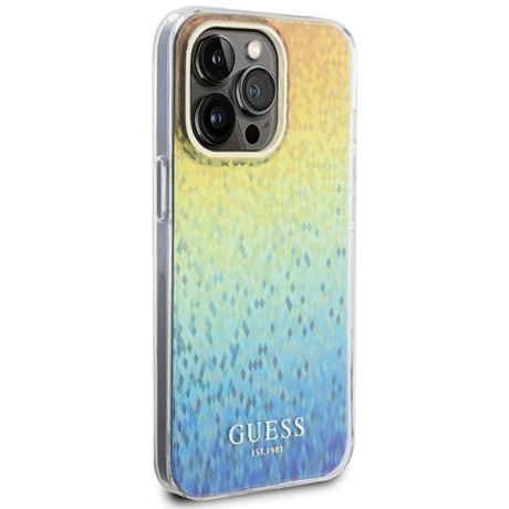 Оригинальный чехол Guess IML Faceted Mirror Disco Iridescent для iPhone 15 Pro Max - multicolored