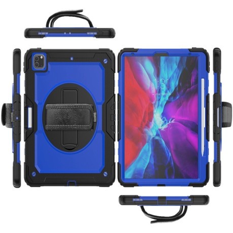 Чохол протиударний Silicone with Holder для iPad Pro 13 2024 - темно-синій