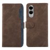 Чехол-книжка ABEEL Color Block Magnetic RFID Leather на Samsung Galaxy S25 Edge 5G - коричневый