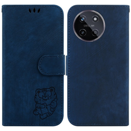 Чохол-книжка Little Tiger Embossed Leather на Realme 11 4G Global - синій