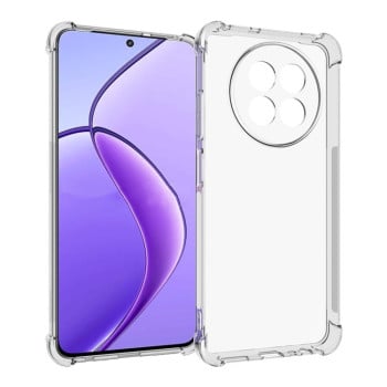 Силиконовый противоударный чехол с воздушными боковыми амортизаторами Thickening на Realme 13 5G/12 5G/12X 5G - прозрачный