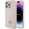 Оригінальний чохол Guess Silicone Logo Strass для iPhone 15 Pro Max - pink