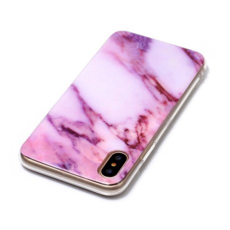 Чехол на iPhone X/Xs Pink Marble Pattern розовый мрамор