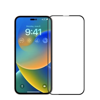 Защитное стекло PINWUYO 9H 3D Full Screen на iPhone 15 Pro Max - черное