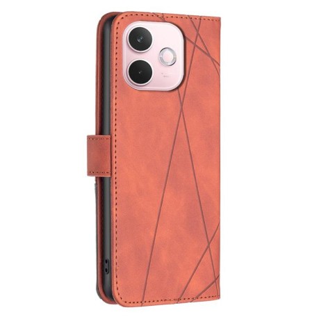 Чохол-книжка Rhombus Texture для OPPO A5 Pro 5G - коричневий