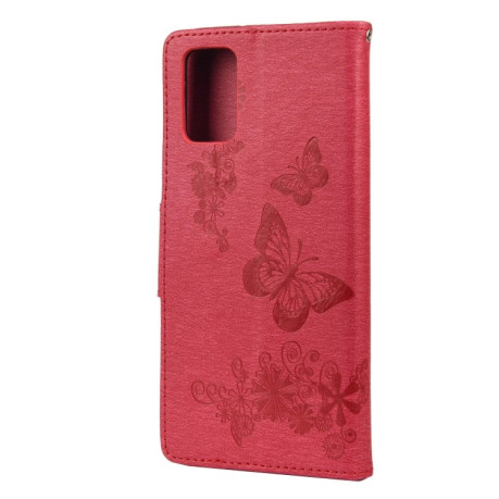 Чохол-книга Floral Butterfly для Xiaomi Redmi 10 - червоний