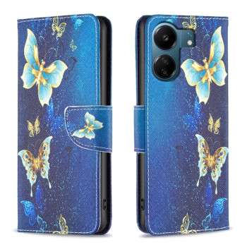 Чохол-книжка Colored Drawing Pattern для Xiaomi Redmi 13C/Poco C65/Poco C65 - Butterfly